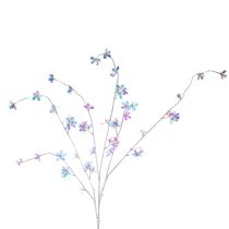 Article Branche fleurie artificielle délicate aux fleurs irisées, 98 cm
