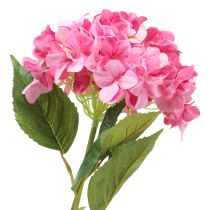 Hortensia grand rose artificiel L110cm
