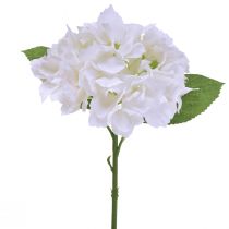 Hortensia Artificiel Blanc Real Touch Flowers 33cm