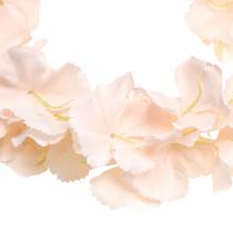 Guirlande de fleurs décoratives abricot artificiel 135cm 5 brins