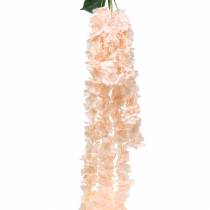Guirlande de fleurs décoratives abricot artificiel 135cm 5 brins
