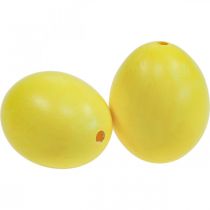 Article Oeufs de Pâques oeufs soufflés jaunes oeuf de poule 5,5 cm 10 pcs