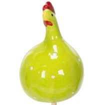 Article Piquets décoratifs en forme de poulet pour compositions florales printanières et décorations de table, 7,5 cm, lot de 4