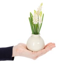Article Vase artificiel en forme de jacinthe pour une décoration de table élégante et un style raffiné, 20 cm