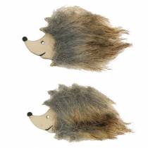 Décoration d&#39;automne hérisson avec fourrure 7cm 24pcs