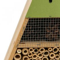 Insect Hotel Insect House Bois Vert Jaune 30.5x39cm