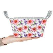 Article Jardinière de printemps en métal, décoration 20×12,5×10 cm