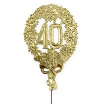 Anniversaire numéro 40 Ø8cm 10pcs