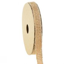 Article Ruban de jute ruban décoratif bronze ruban naturel tissé 12mm 10m