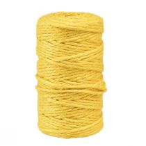 Article Ruban de jute cordon de jute ruban décoratif ruban de jute jaune Ø4mm 100m