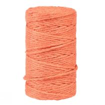 Article Ruban de jute cordon de jute ruban décoratif jute orange Ø4mm 100m