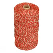 Article Ruban de jute cordon de jute cordon de jute rouge coloris naturel Ø2,5mm 200m