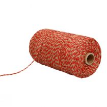 Ruban de jute cordon de jute cordon de jute rouge coloris naturel Ø2,5mm 200m