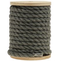 Article Ruban de jute cordon de jute cordon décor de jute anthracite Ø7mm 5m