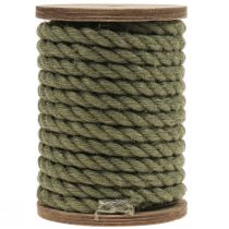 Article Ruban de jute cordon de jute cordon décoration jute vert olive Ø7mm 5m