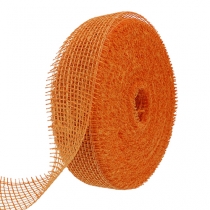 Article Ruban de jute orange clair 5cm 40m