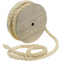 Article Cordon de jute crème cordon décoratif en fibre naturelle de jute 8mm 7m