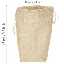 Article Sac en jute 13,5 × 11 cm H 25 cm