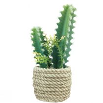 Article Cactus en pot cactus artificiel assorti 28cm 2pcs