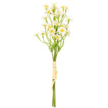 Article Camomille artificielle en bouquet de fleurs pour une décoration naturelle et facile d'entretien, 28 cm, 3 pièces
