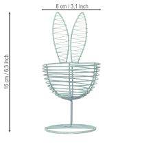 Article Lapin en fil de fer ajouré, objet décoratif idéal pour le printemps et Pâques, 16 cm, lot de 3.