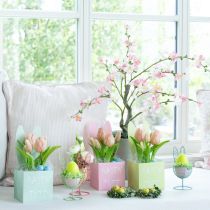 Article Lapin en fil de fer ajouré, objet décoratif idéal pour le printemps et Pâques, 16 cm, lot de 3.