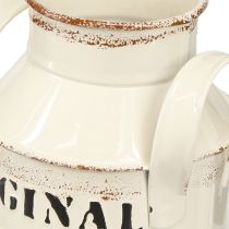 Article Pichet Métal Décoration &quot;Original 1982&quot; Crème Rouille H13cm 2pcs