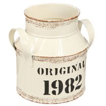 Article Pichet Métal Décoration &quot;Original 1982&quot; Crème Rouille H16cm 2pcs