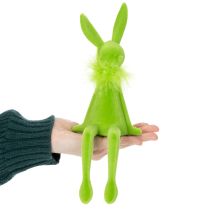 Article Décoration de Pâques : Lapin assis en plastique, 27 cm, lot de 2.