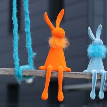Article Lapins de Pâques à poser sur une étagère, décoratifs pour le salon, décoration de Pâques, à asseoir, 36 cm, lot de 2
