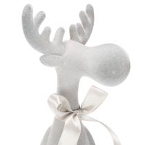 Article Figurine de Noël renne à longues pattes, à poser sur une étagère, 54 cm