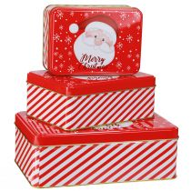 Article Boîtes à biscuits Noël Joyeux Noël L12-19cm Lot de 3