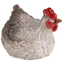 Article Poulet décoratif en céramique, figurine de décoration de Pâques amusante 16×12×12cm