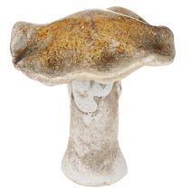 Article Champignons décoratifs en céramique pour décoration de table rouge marron jaune H6cm 6 pcs