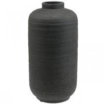 Vase Céramique Noir Vases Décoratifs Grand Ø18.5cm H40cm