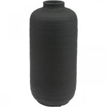 Article Vase Céramique Noir Vases Décoratifs Rustique Ø15.5cm H34cm