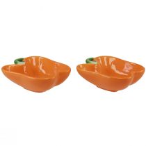Article Bol en céramique bol décoratif poivre orange 11,5x10x4cm 2pcs