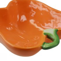 Article Bols en céramique décoration poivre orange 16x13x4,5cm 2pcs