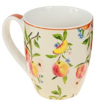 Article Tasse en céramique mug pêches décoration céramique H10,5cm 2pcs