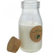 Bougie dans un verre lanterne en cire de soja Bougie de soja blanche H12cm