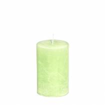 Article Bougie vert citron​​​​​​​ couleur unie 60mm x 80mm 4 pcs