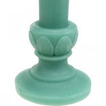 Article Bougie déco bougie rétro décoration de table en cire vert 25cm