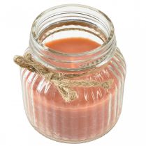 Article Bougie parfumée en verre liège bougie citronnelle marron H11,5cm
