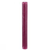 Article Bougies Bougies bâton Berry de couleur unie 34x300mm 4 pcs