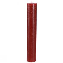 Article Bougies bougies en bâton de couleur unie rouge foncé 50×300mm 4 pcs