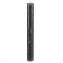 Article Bougies en bougies bâton de couleur unie anthracite 34x300 4 pcs
