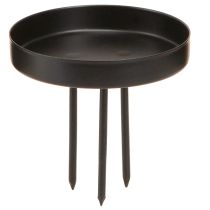 Article Bougeoir couronne de l&#39;Avent métal noir mat Ø8cm 4 pcs