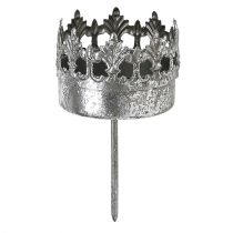 Article Bougeoir argent antique Ø5cm H10cm 1 pc