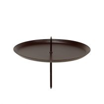 Article Bougeoir marron Ø7cm 4 pcs