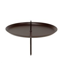 Article Bougeoir marron Ø8cm 4 pcs